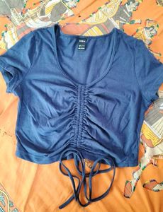 combo of tops Yellow Brazil Flag Zip Crop Top and