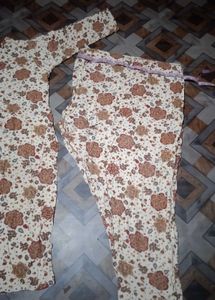 Floral Print Kurta Set with Pants