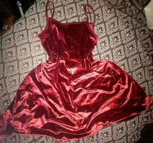 Red Velvet Fit &amp; Flare Dress ❤️