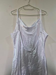 Shiny Camisole Slip Dress