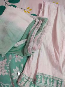 Elegant Mint Green Kurta pant dupatta set