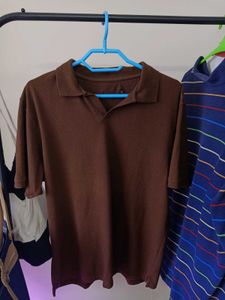 Men's Brown Polo T-Shirt