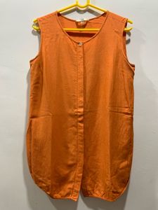 AND Sleeveless Orange Tunic Top