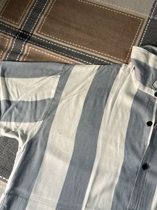 Striped Button-Down Shirt