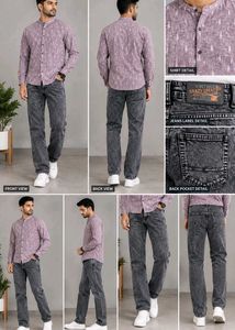 Men's Acid Wash Jeans
