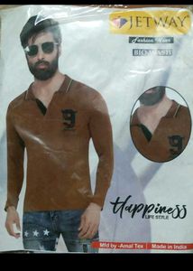Men's Brown Polo T-Shirt