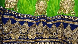 Green Embroidered Lehenga Skirt