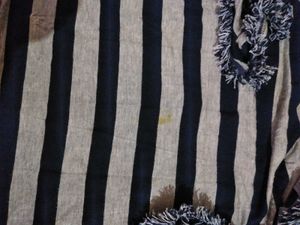 Striped Fringe Tunic Top