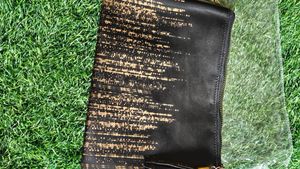 Chic Black &amp; Gold Clutch with Tassel