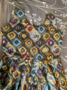 Boho Print Flared Dress