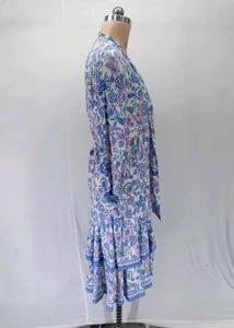 Boho Floral Print Tiered Mini Dress