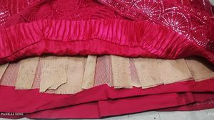 Stunning pink Sequined Lehenga Choli