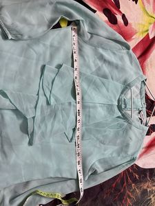Mint Green Ruffle top