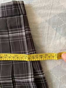 Plaid Pleated Skirt