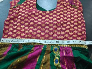 pure kanchi silk anarkali/gown