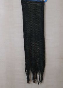 3 Shawls/stoles -black,brown,violet
