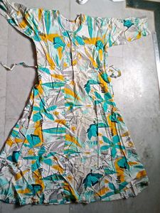 Vibrant Floral Print Kurta