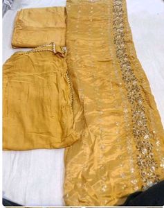 Yellow Salwar Suit Unstitched dress material