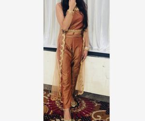 Elegant Brown Ethnic Co-ord Set with jacket