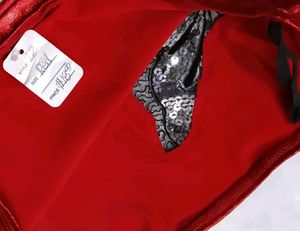 Red Butterfly Crop Top