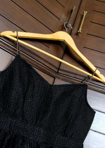 Faballey Party Chic Black Peplum Top