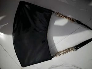 Chic Black Patent Shoulder Bag