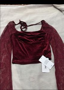 Red Lace Top