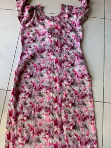 Floral Print Midi kurta
