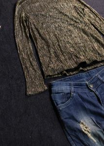 Sparkly Mockneck Top