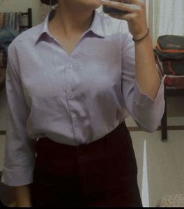 Lilac Button-Down Shirt