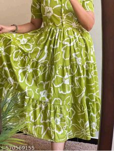 Chic Green Floral Maxi Dress