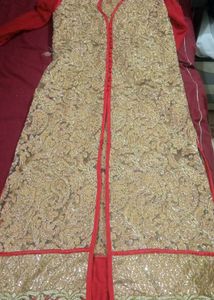 Red and Golden Lehenga Set