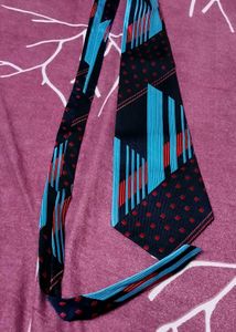 France Pure Silk Stylish Geometric Patterned Tie