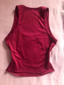 Savana Satin Burgundy Tank Top