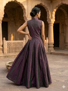 Stunning Sleeveless Ethnic Gown