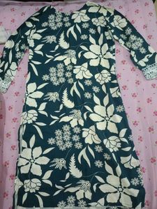 Stylish Floral Print Kurta