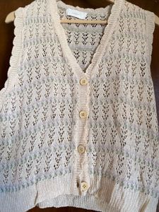 Chic Cream Vest