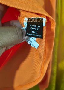 Orange Long Sleeve Top