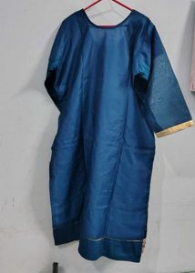 Elegant Teal blue heavy fancy kurta set 3xl
