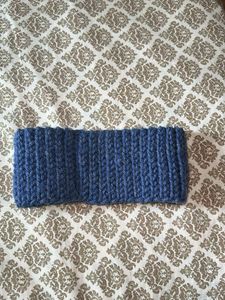 Blue Knitted Headband