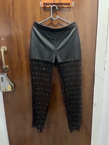 SHEIN Sparkly Faux Leather Pants