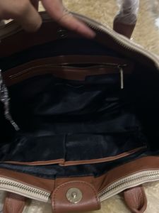 Stylish Cream Handbag