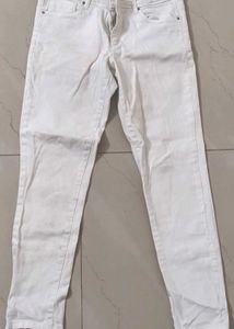 Classic White Denim Jeans