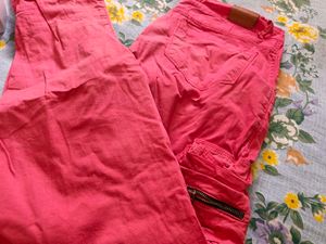 Coral Cargo Pants