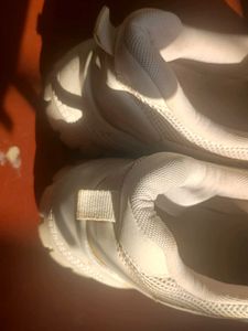 Women's Chunky white Sneakers holographic