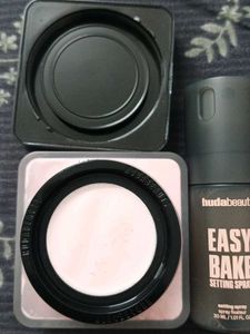 Huda Beauty Easy Bake Set (Powder &amp; Spray)