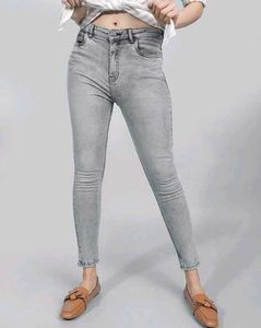 NEXT Grey Wash High rise Skinny Jeans