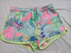 Girls💙 Tropical Print Shorts