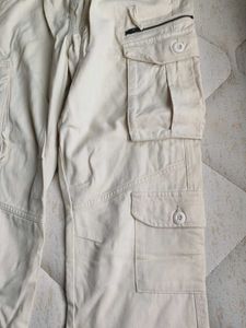Off White Cargo Jeans