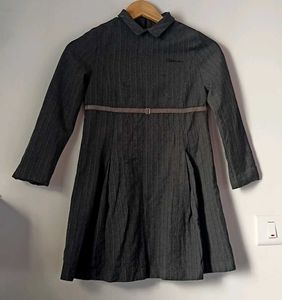 Classic Black Pinstripe Dress